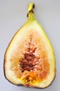 Fig fruit cut in half Royalty Free Stock Photo