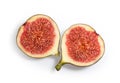 Fig fruit isolated white background Royalty Free Stock Photo