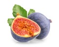 Fig fruit isolated on white background Royalty Free Stock Photo