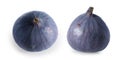 Fig fruit isolated white background top view Royalty Free Stock Photo