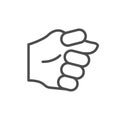 Fig gesture line outline icon