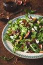 Fig Salad for Summer Food with Figs, Spinach and Feta cheese