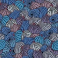 Fig vector. Seamless pattern with figs whole fruit Royalty Free Stock Photo