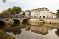 Figeac and river of Le Cele Royalty Free Stock Photo