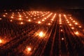 Fight against the frost in the vineyard in Burgundy