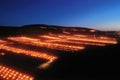 Fight against the frost in the vineyard in Burgundy.