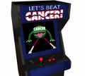 Fight Beat Cancer Treatment Cure Disease Arcade Game Royalty Free Stock Photo