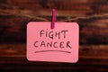 Fight cancer Royalty Free Stock Photo