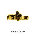 fight club logo isolated on white background for your web, mobil