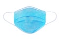 Medical use surgical face mask for protect against virus and bacteria. 3 layer protective surgical mask isolated