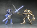 Fight the knight and robot