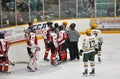 Fight in a NCAA Hockey Game