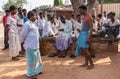 A fight is near at meeting Siddanakolla Karnataka India