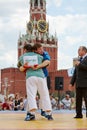 Fight of participants of first All-Russian tournament