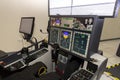 Fighter aircraft simulator training room Royalty Free Stock Photo