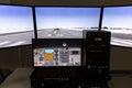 Fighter aircraft simulator training room Royalty Free Stock Photo