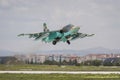 Fighter Aircraft take-off from Konya Airport during Anatolian Eagle Air Force Exercise Royalty Free Stock Photo