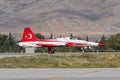 Fighter Aircraft taxiing in Konya Airport during Anatolian Eagle Air Force Exercise Royalty Free Stock Photo