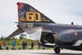 Fighter Aircraft Taxiing in Konya Airport during Anatolian Eagle Air Force Exercise Royalty Free Stock Photo