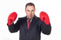 Fighter business man Royalty Free Stock Photo