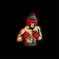 fighter fight club boxing training karate fist strong gym Royalty Free Stock Photo