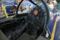 Fighter Jet Cockpit on Display at a Museum Royalty Free Stock Photo