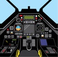 Fighter Jet Cockpit Royalty Free Stock Photo