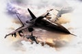 Fighter Jets in Action Royalty Free Stock Photo