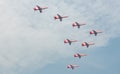 Fighter jets flying in formation