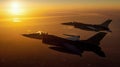 Fighter Jets Flying in the Sky Royalty Free Stock Photo