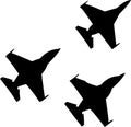 fighter jets jpg image with svg vector cut file for cricut and silhouette Royalty Free Stock Photo