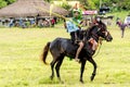 Fighter at Pasola Festival, Kodi, Sumba Island, Nusa Tenggara Royalty Free Stock Photo