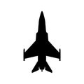 Fighter plane icon Royalty Free Stock Photo
