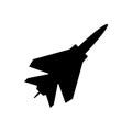 Fighter plane icon Royalty Free Stock Photo
