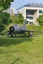 Fighter plane in museum area