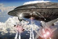 Fighter planes and UFO combat