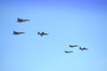 Fighters flying in formation