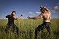 Fighting action Royalty Free Stock Photo