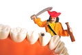 Fighting cavities concept Royalty Free Stock Photo