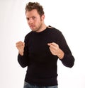 Fighting guy Royalty Free Stock Photo