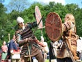 Fighting knights, Zawieprzyce, Poland Royalty Free Stock Photo