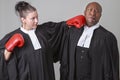 Fighting lawyer Royalty Free Stock Photo