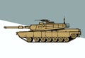 M1 Abrams. Fighting machine. Modern main battle tank. Royalty Free Stock Photo