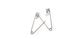 Fighting safety pins background Royalty Free Stock Photo