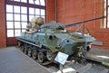 The fighting Soviet vehicle of a landing in the museum of Sakharov. Togliatti. Russia