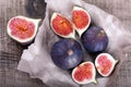 Figs on crumpled paper