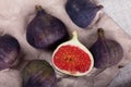 Figs on crumpled paper