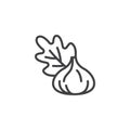 Figs fruit line icon