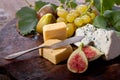 Figs, grapes and cheese