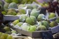 Figs on market stall Royalty Free Stock Photo
